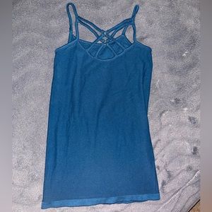 Blue Reversible Strappy Tank Top Women’s Small